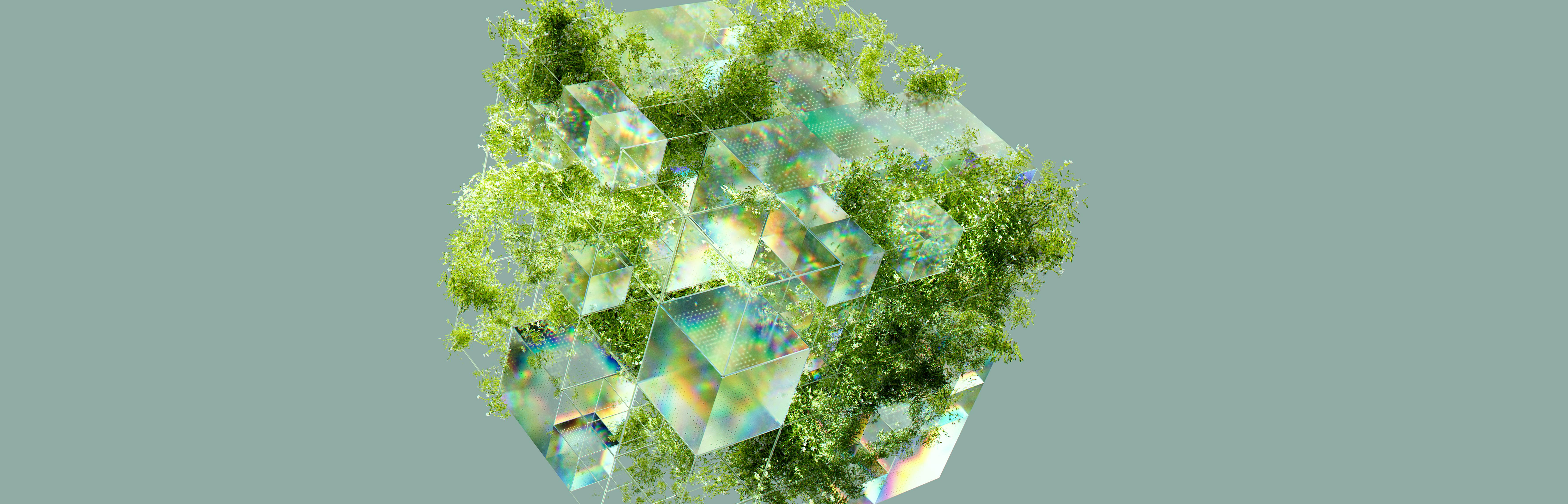 Abstraktes nachhaltiges digitales Mind