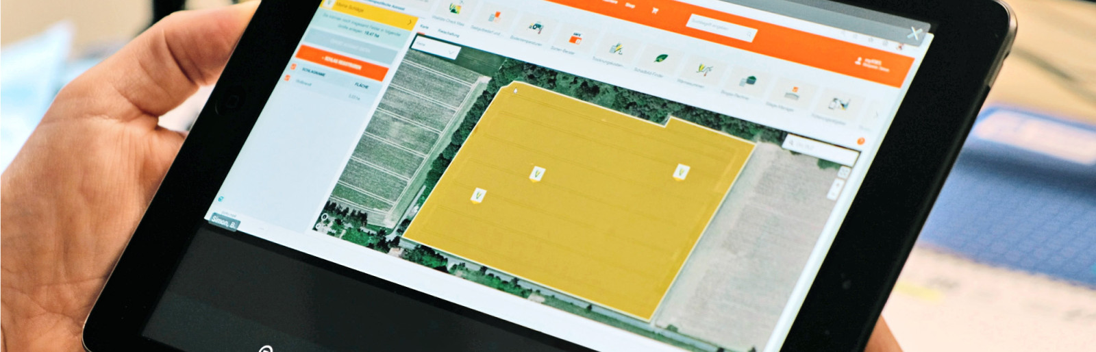 Tablet mit KWS Website