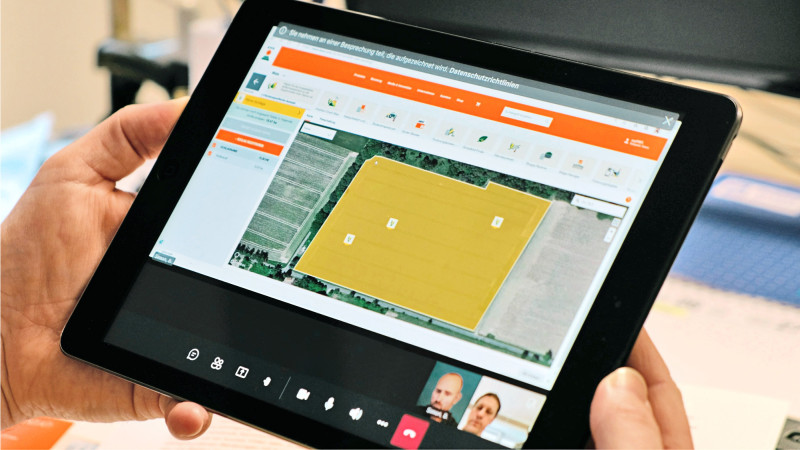 Tablet mit KWS Website