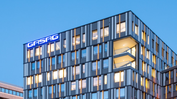 GASAG Energiequartier am Abend