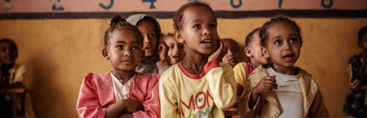 Gruppe von Kindern für die Referenz Kindernothilfe