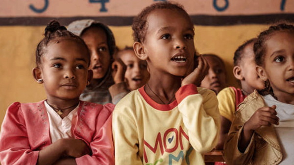 Gruppe von Kindern für die Referenz Kindernothilfe