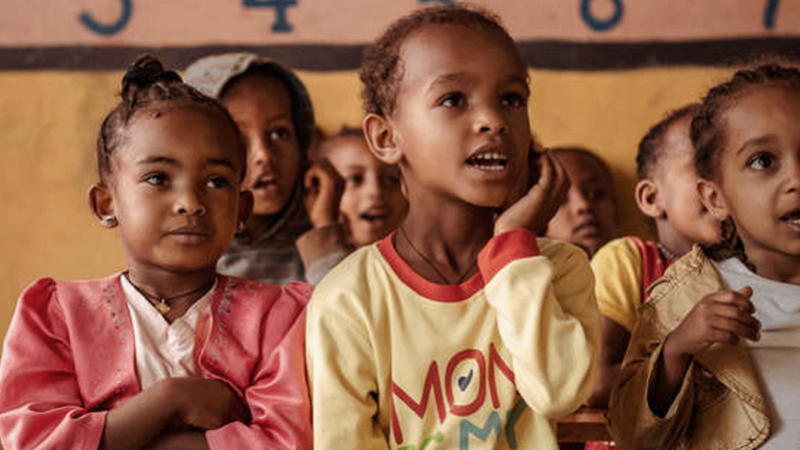 Gruppe von Kindern für die Referenz Kindernothilfe