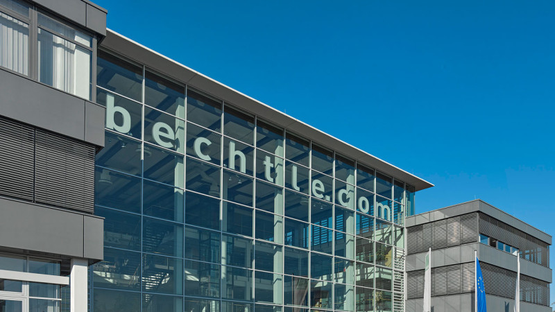 Bechtle Gebäude für die Referenz